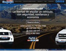 Tablet Screenshot of guayaquilrentacar.com